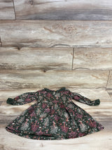 Modern Moments Nature Print Dress Olive sz 18m