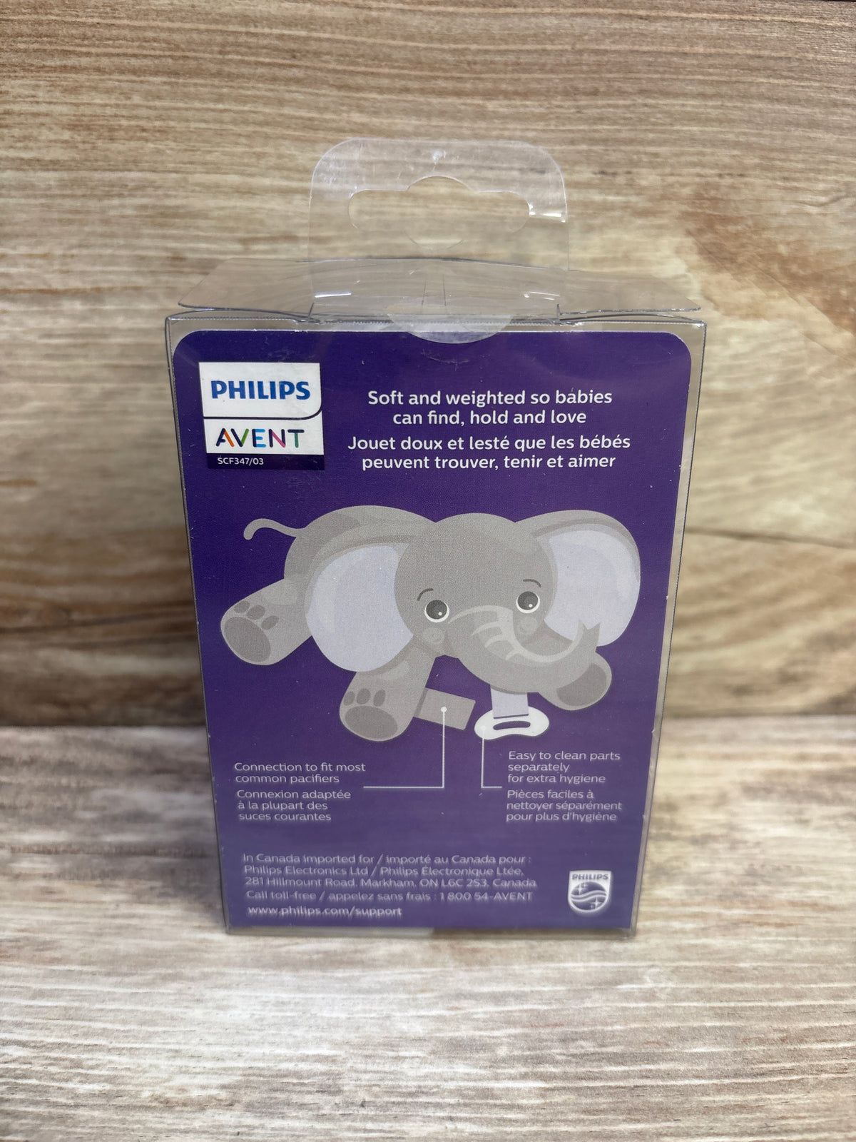 NEW Philips Avent Soothie Snuggle Elephant 0m+