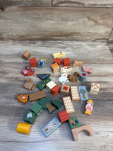 Zookabee Wooden Farm Animal Blocks 36pc