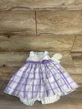 NEW American Princess 2pc Sleeveless Dress & Bloomer Shorts Set White sz 24m