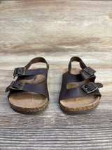 Old Navy Faux-Leather Double-Buckle Sandals Brown sz 4/5c