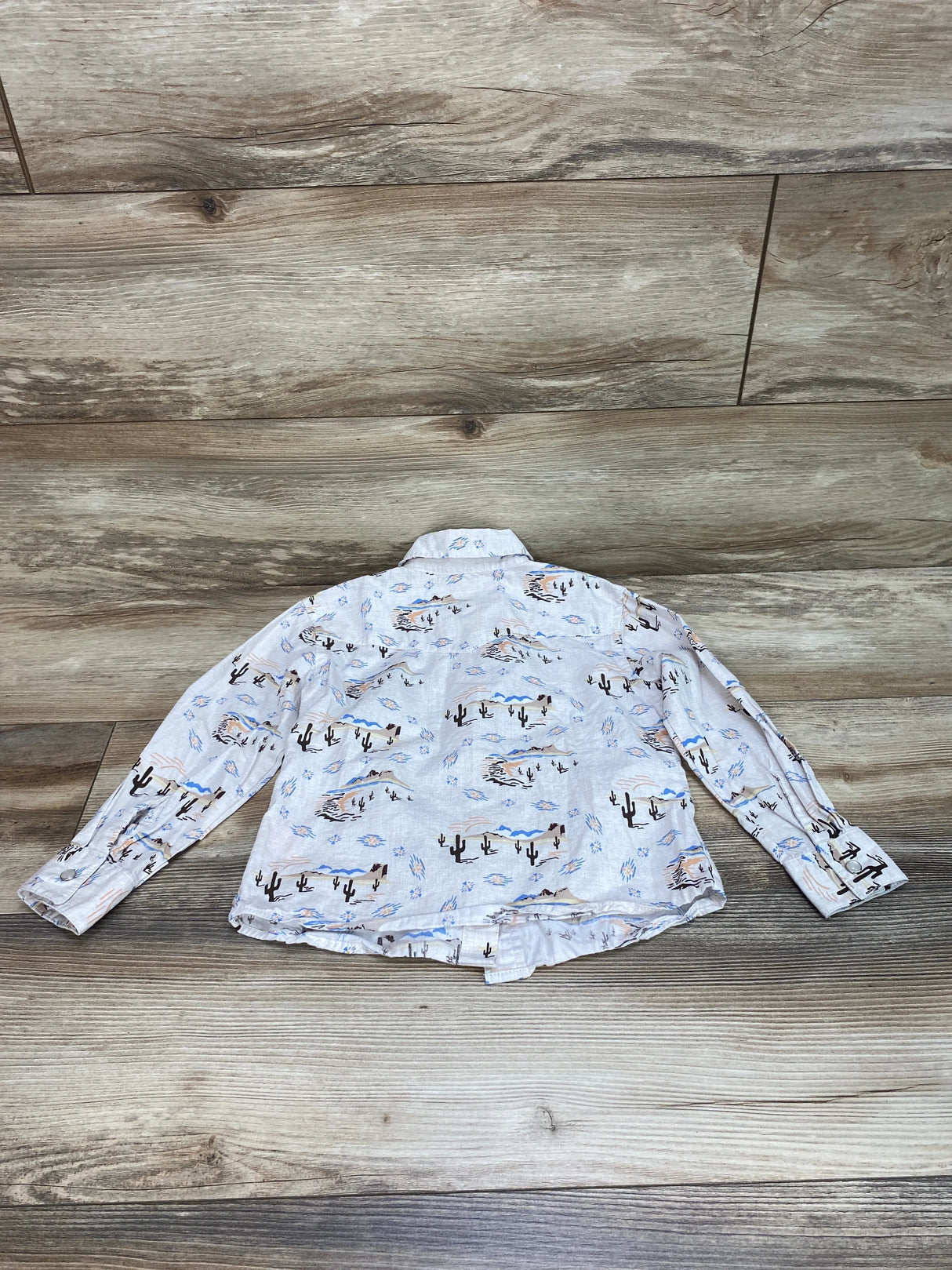 Panhandle Western Snap Button Shirt White sz 5T