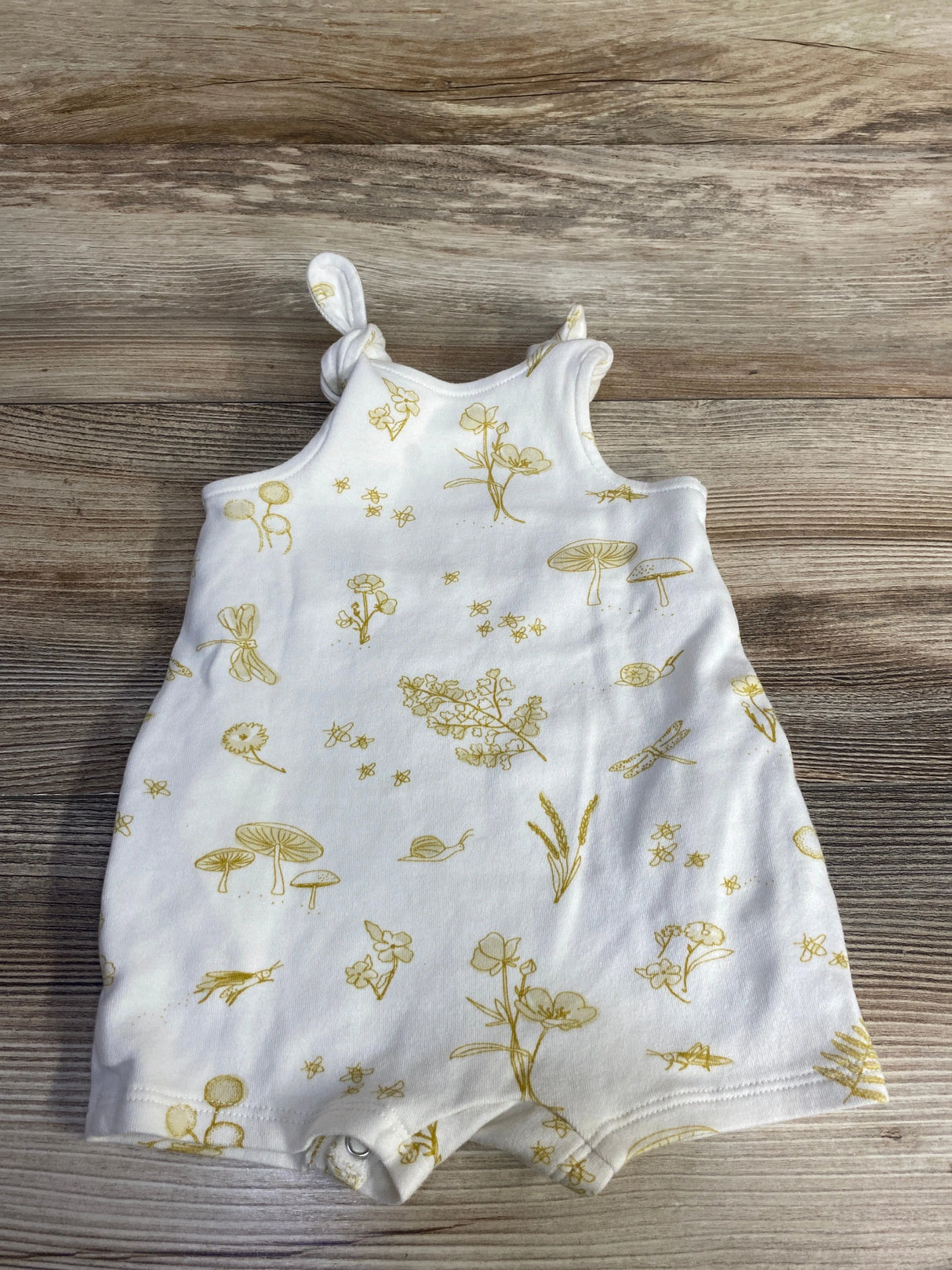 Pehr Tie Shoulder Romper White sz 0-3m - Me n Mommy To Be