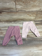 Cloud Island 2pk Pull On Pants Pink sz 0-3m