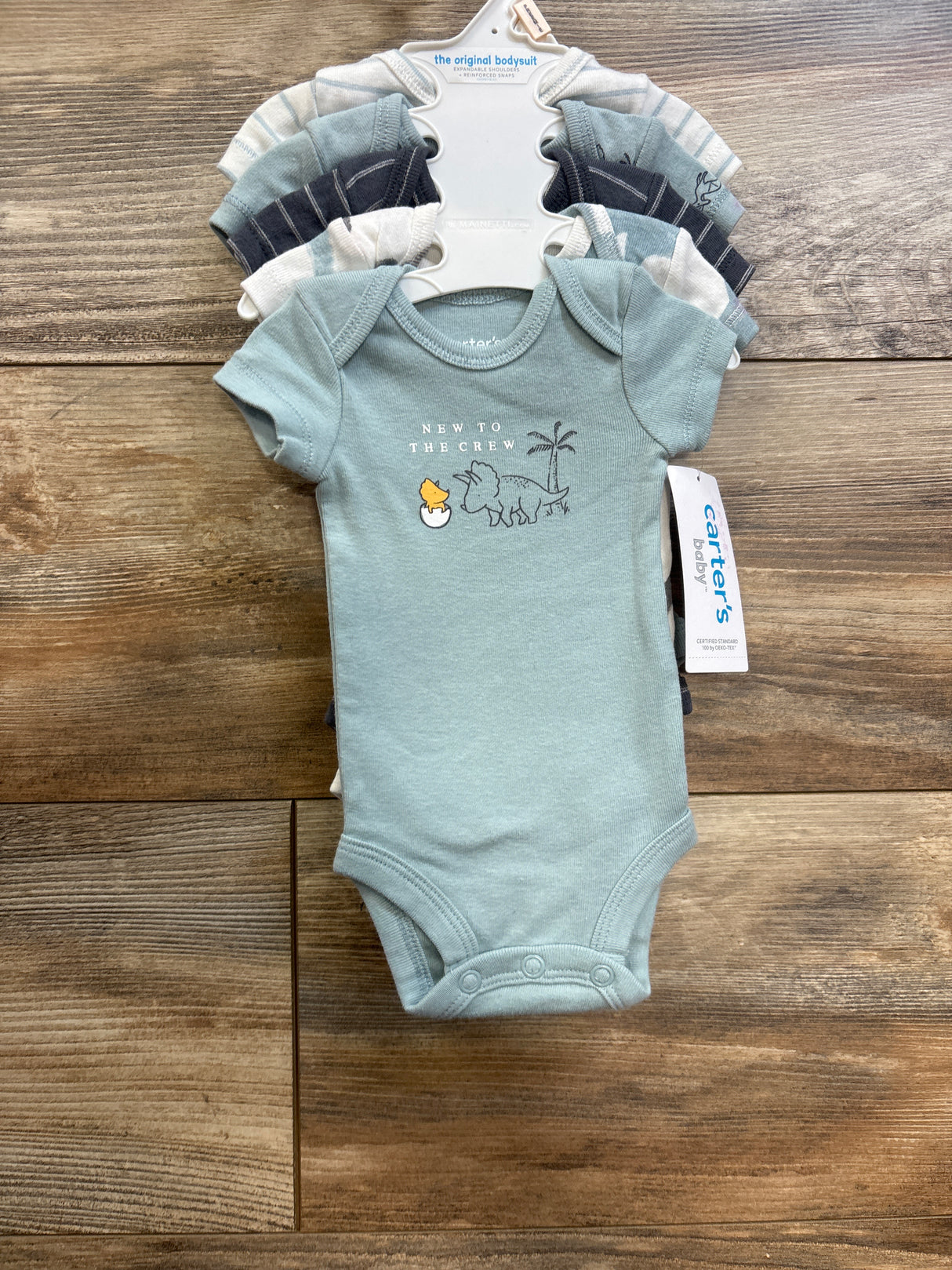 NEW Carter's 5pk Bodysuits Blue sz Preemie