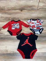 Jordan 3pk Bodysuits Red sz 3m