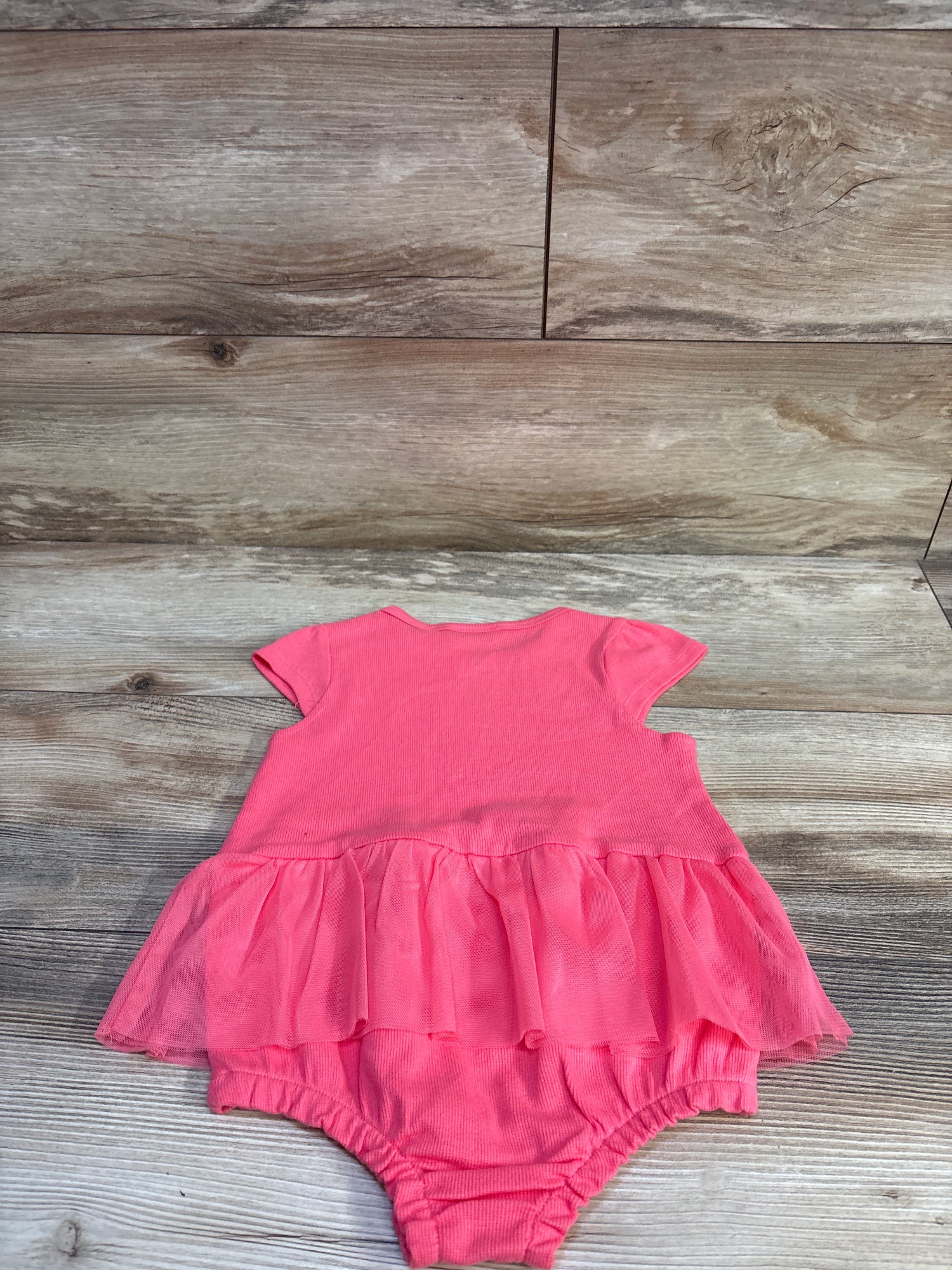 NEW First Impressions Knit Bodysuit Dress Pink sz 24m