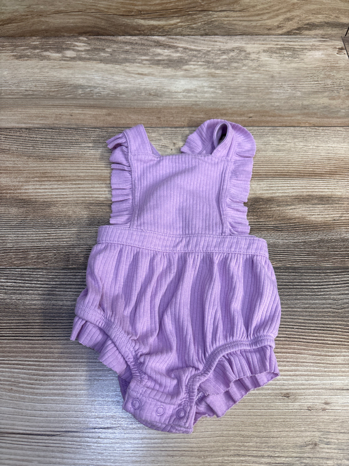 Cat & Jack Ribbed Bubble Romper Purple sz 0-3m