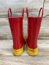 Disney Winnie The Pooh Red Rain Boots Sz 10c