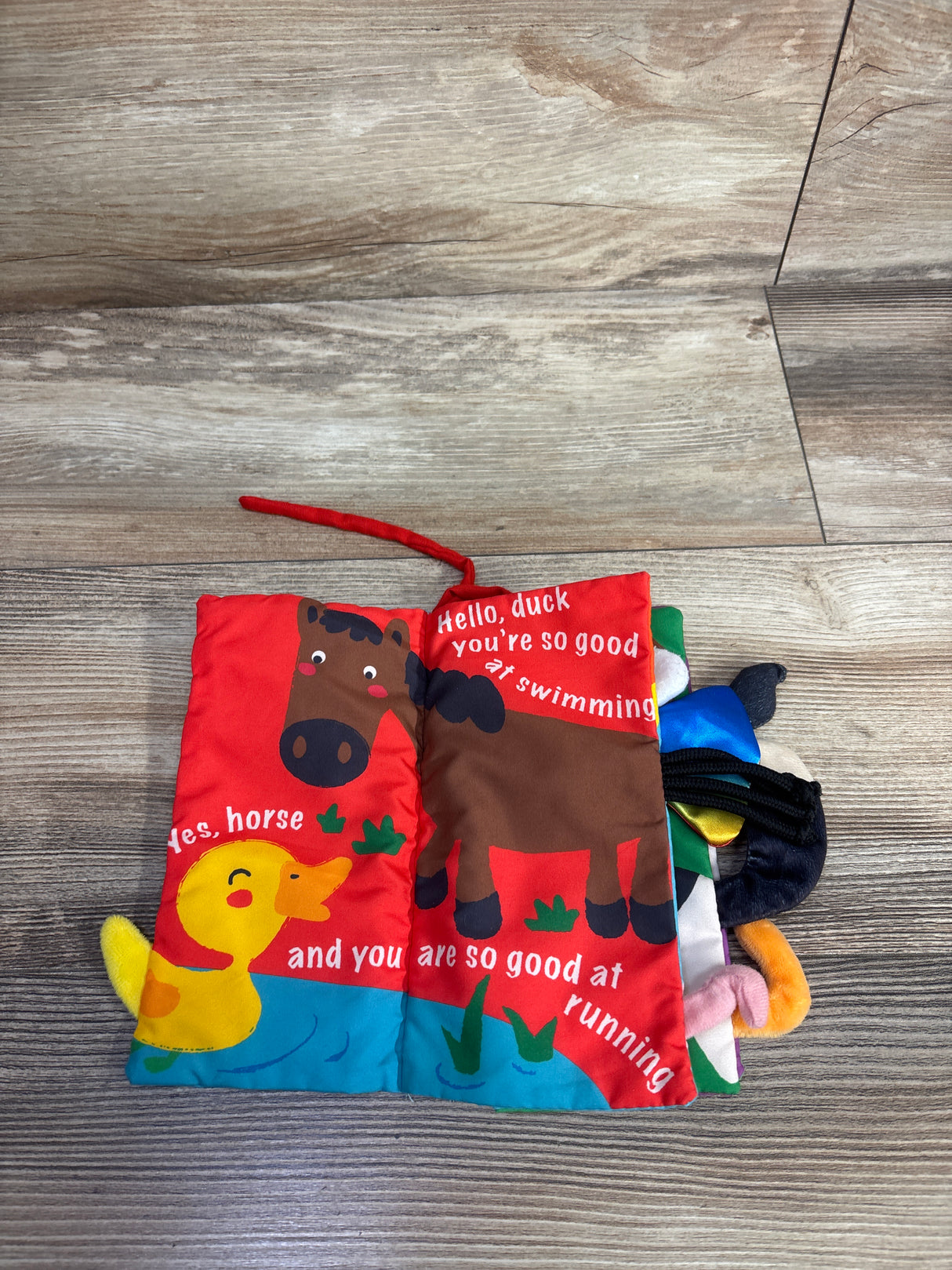 Cloth Crinkle Texture Farm Tails Sensory Book