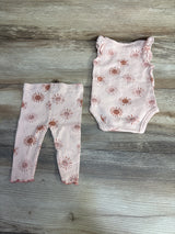 Emily and Oliver 2pc Sunshine Bodysuit & Pants Pink sz 0-3m