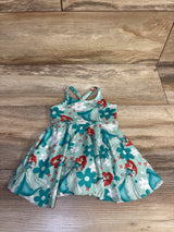 The Little Mermaid Bodysuit Dress Blue sz 6-9m