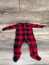 Old Navy Plaid Sleeper Red sz 6-9m