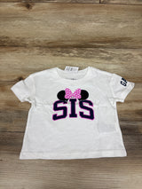NEW Baby Gap x Disney Minnie Mouse Sis Shirt White sz 18-24m