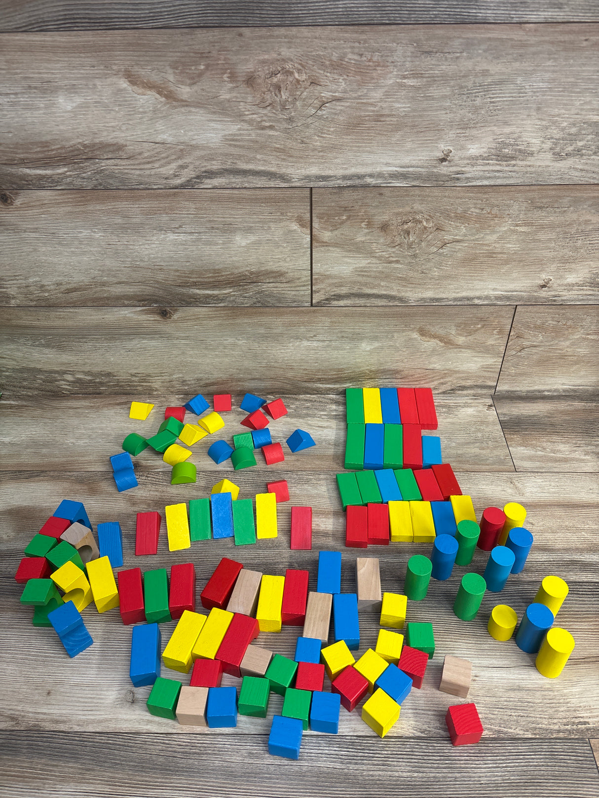 Melissa & Doug Wooden Building Blocks Set - 110pc+