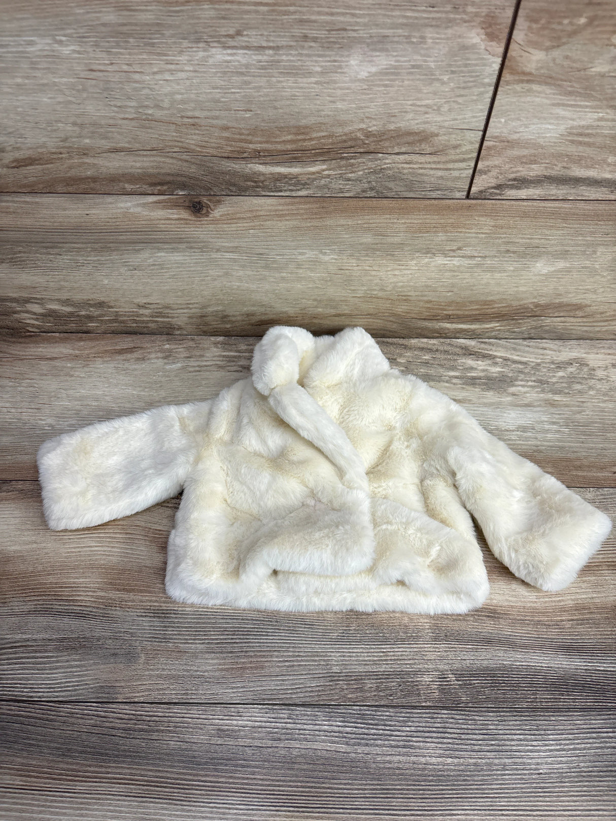 Cat & Jack Plush Coat Cream sz Newborn