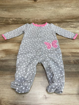 Simple Joys Polka Dot Sleeper Grey sz 3-6m