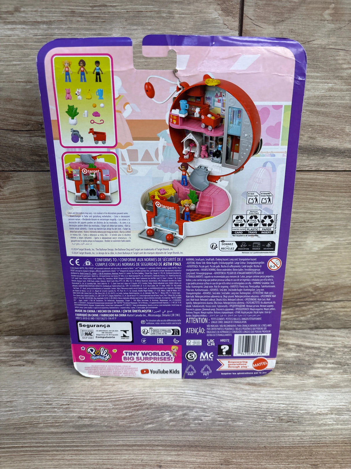 NEW Polly Pocket Target Bullseye Adventure Doll Playset