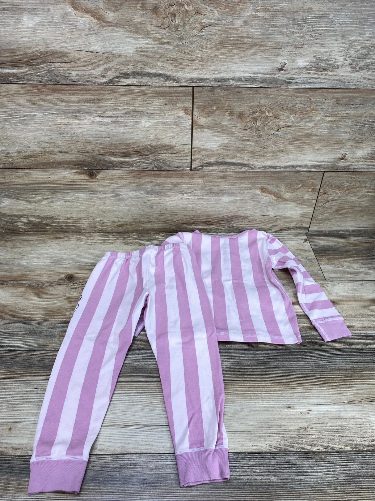 Disney Store 2pc Peter Pan Striped Pajama Set Purple sz 4T