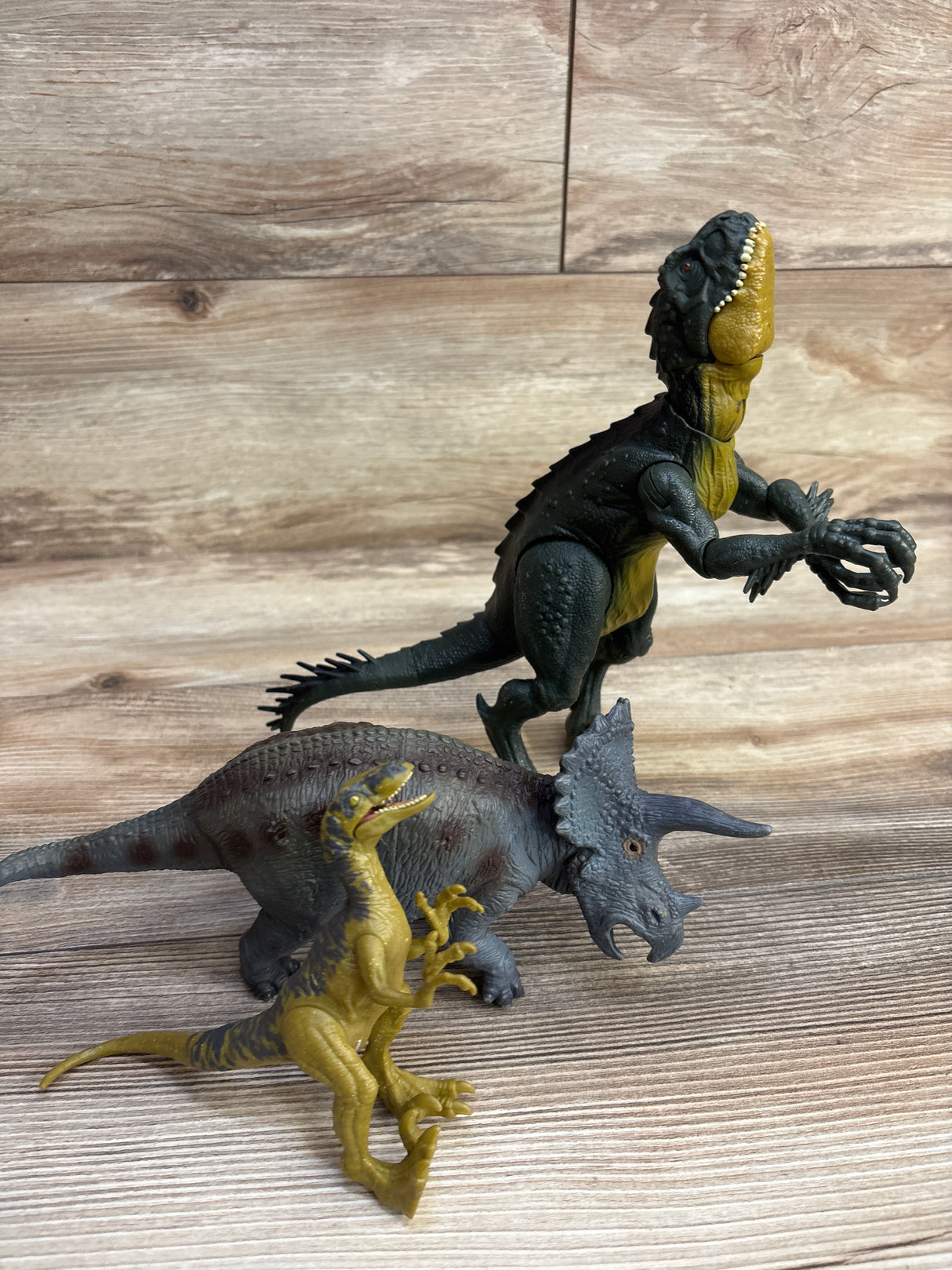 Jurassic World Dinosaur Action Figures, 3pk
