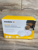 NEW Medela Safe & Dry Ultra Thin Disposable Nursing Pads 120ct