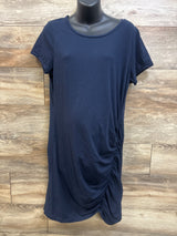 Melrose & Market Maternity Ruched Dress Navy sz XL