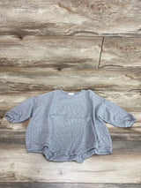 Junie Grey Oversized Waffle Romper Grey sz 3T