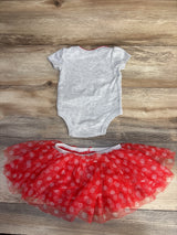 Disney Baby 2pc Bodysuit & Tutu Grey sz 3-6m