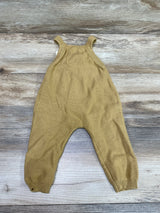 NEW Quincy Mae Knit Overall Yellow sz 6-12m