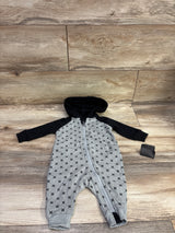 NEW Hurley Logo Hooded Coverall Black sz 3m