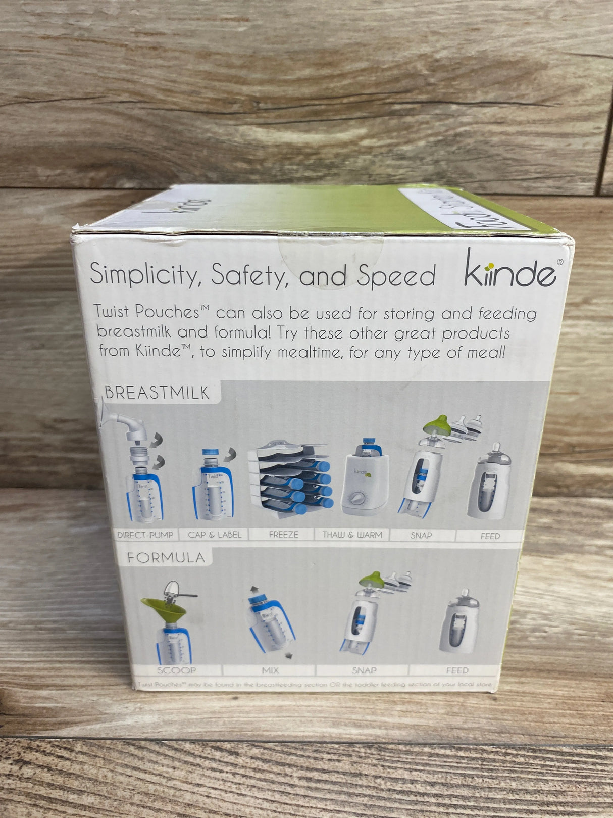NEW Kiinde Foodii Starter Kit Squeeze Snack Feeding System