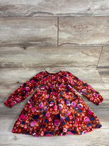 Cat & Jack Floral Velvet Dress Brown sz 2T