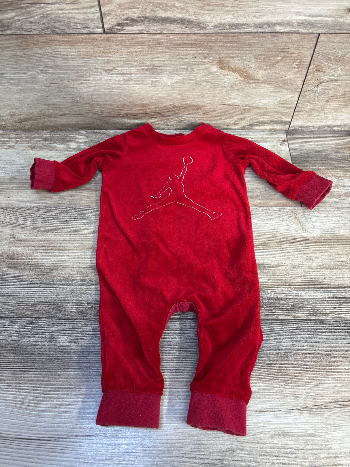Jordan Velvet Coverall Red sz 6m
