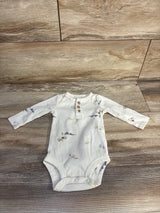 Carter's Ribbed Henley Bodysuit Ivory sz 3m