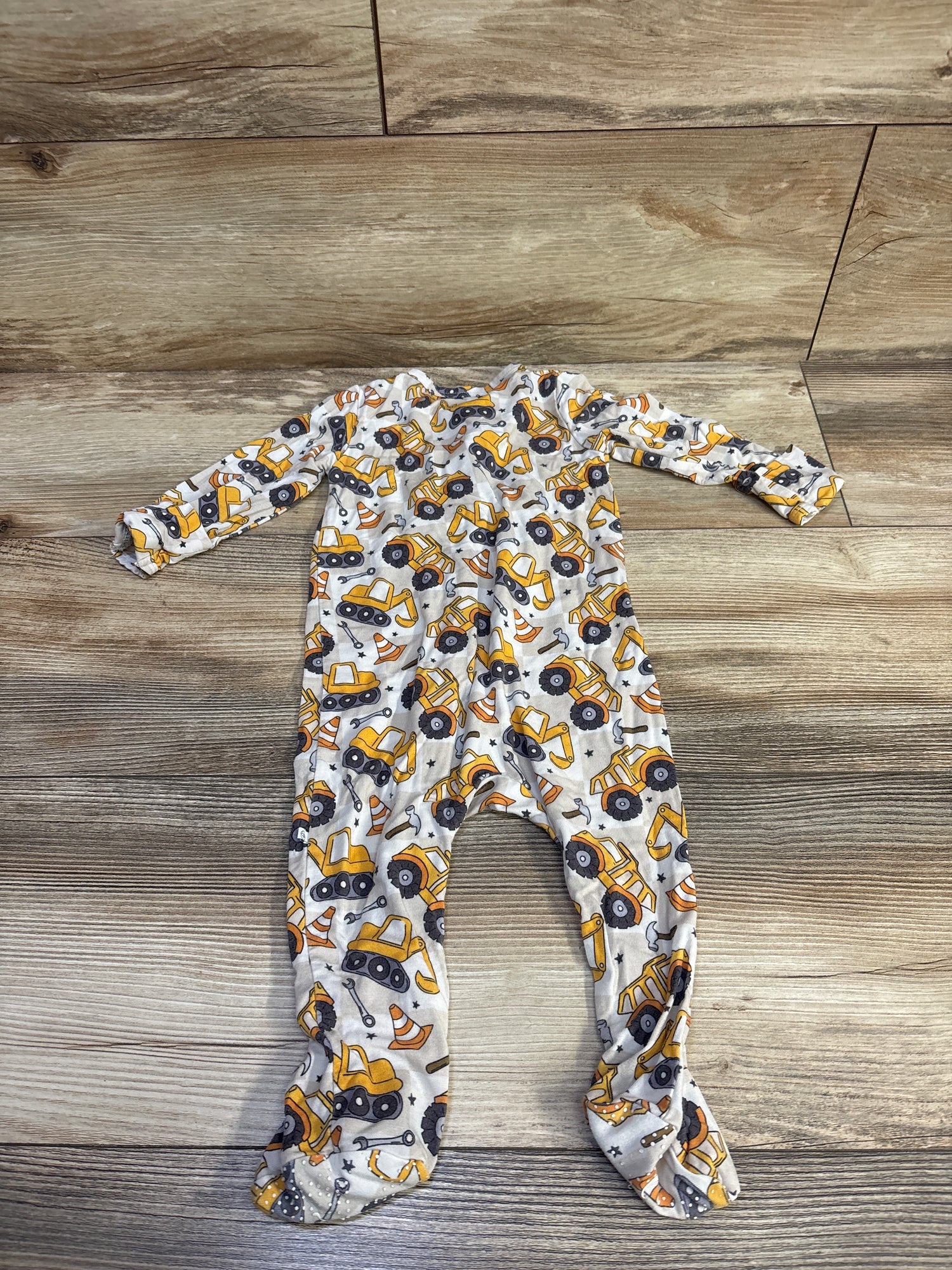 Caden Lane Bamboo Construction Zipper Footie Ivory sz 3-6m