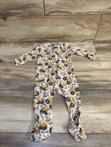 Caden Lane Bamboo Construction Zipper Footie Ivory sz 3-6m