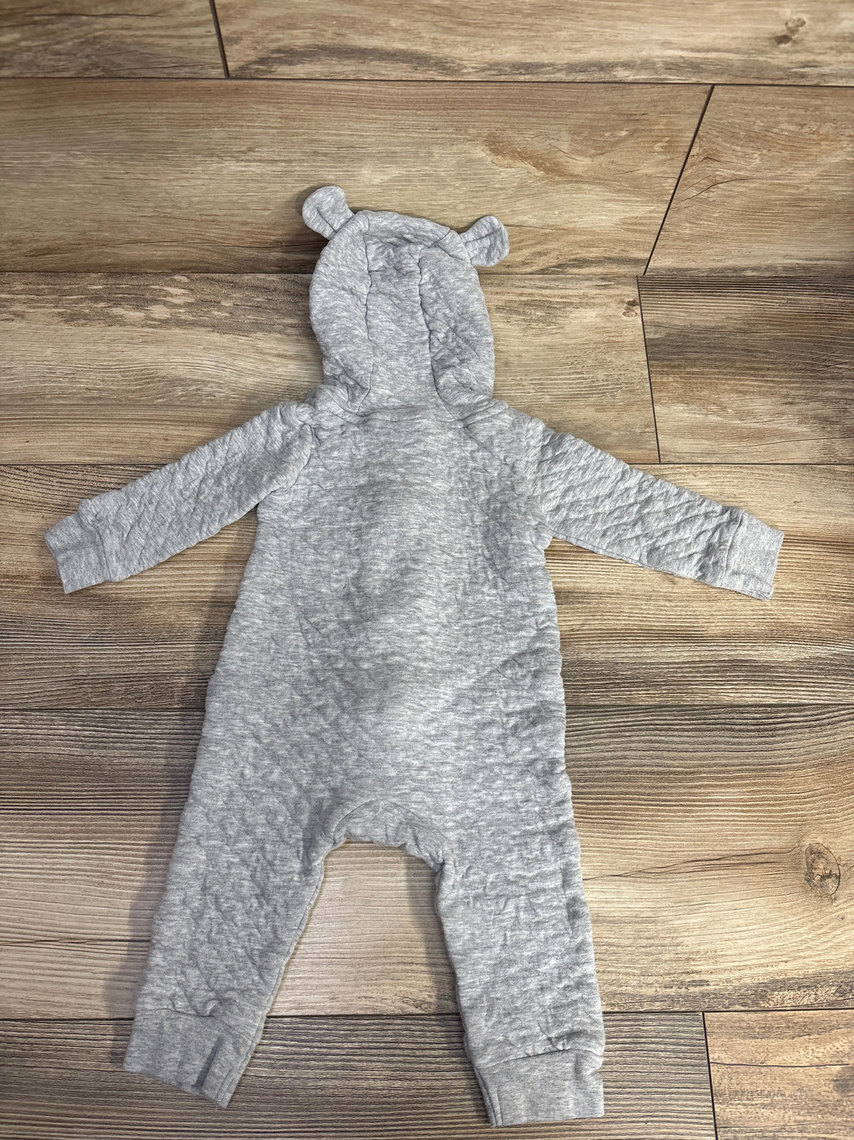 Carter's Textured Hooded Coverall Grey sz 9m