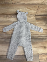 Carter's Textured Hooded Coverall Grey sz 9m