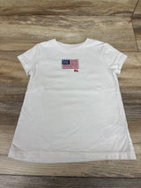 Polo Ralph Lauren American Flag-Applique Cotton Jersey T-Shirt White sz 4T