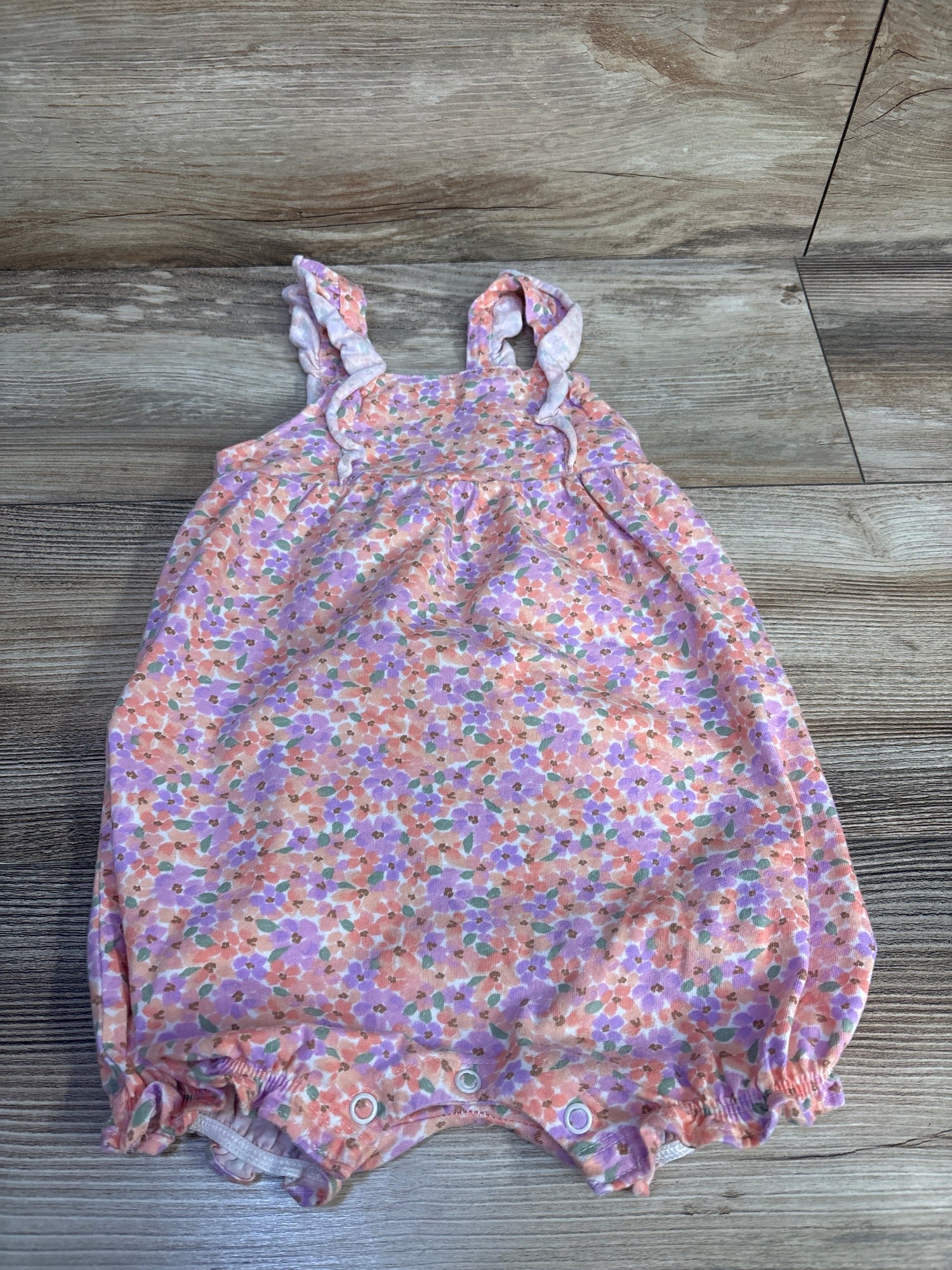 Just One You Floral Shortie Romper Pink sz 18m