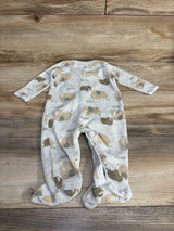 Carter's Elephant Print Sleeper Grey sz 9m
