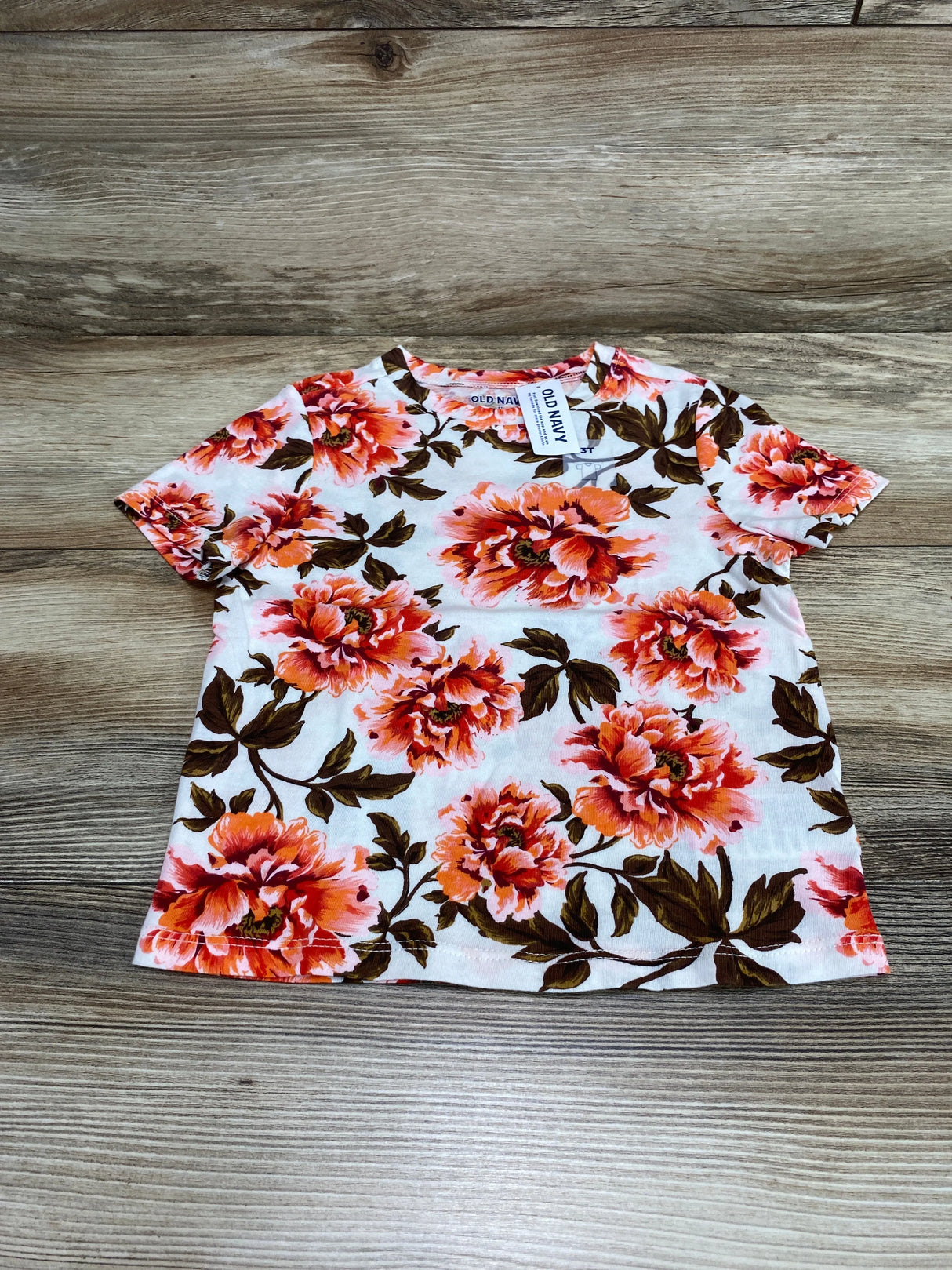 NEW Old Navy Floral Shirt White sz 3T