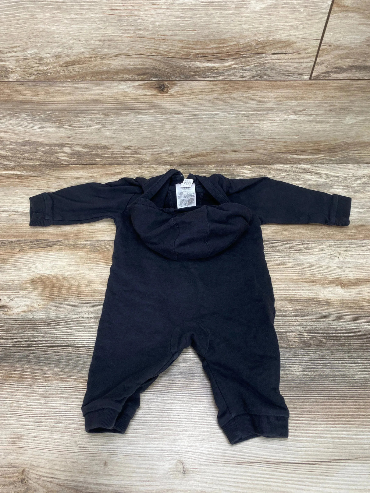 Adidas Logo Hooded Coverall Black sz 6m