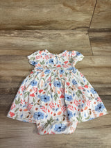 Child Of Mine Floral Bodysuit Dress White sz 0-3m