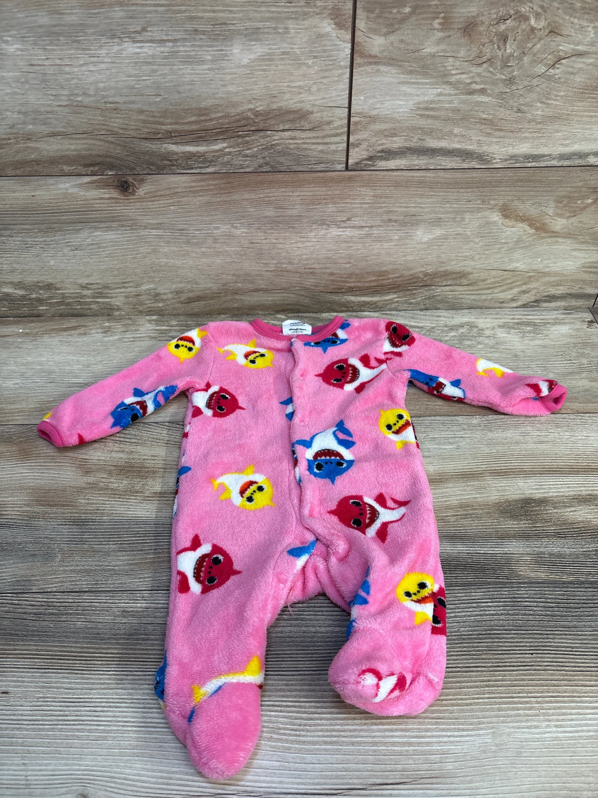 Nickelodeon Baby Shark Plush Sleeper Pink sz 0-3m