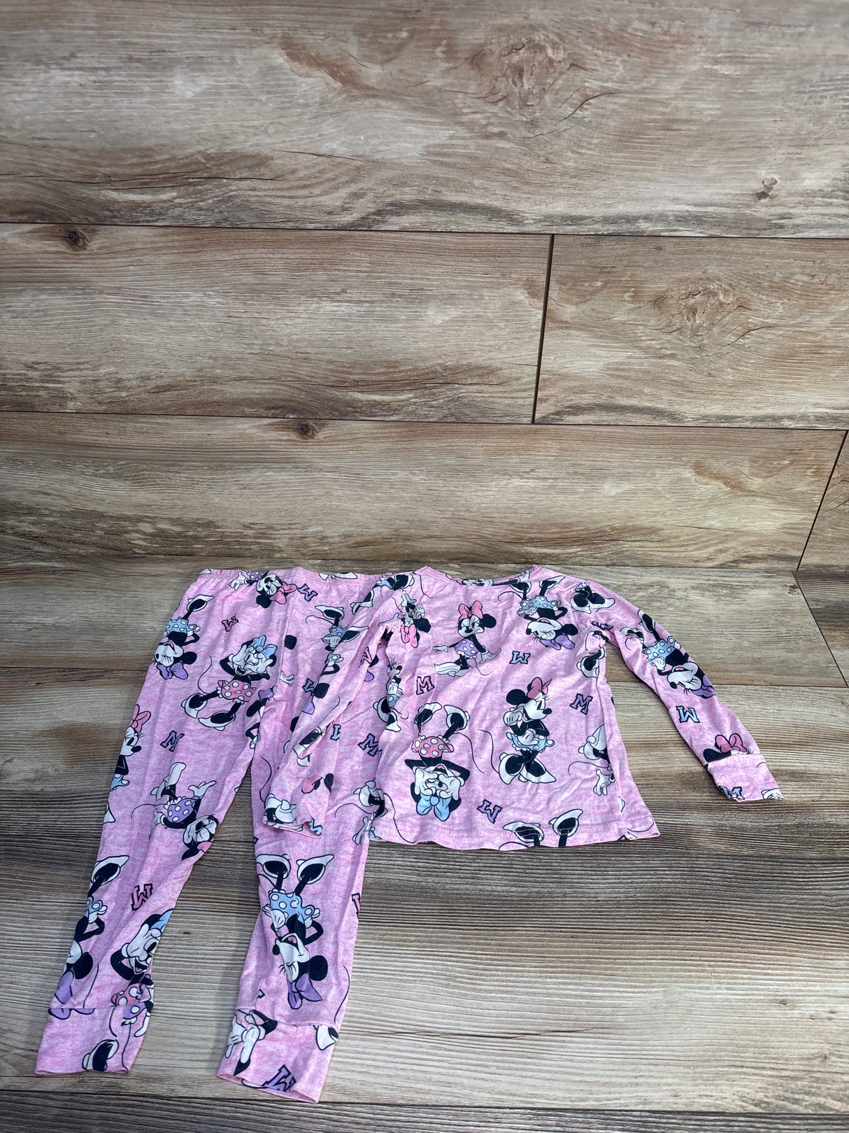 Disney Junior 2pc Minnie Mouse Viscose Pajama Set Pink sz 4T