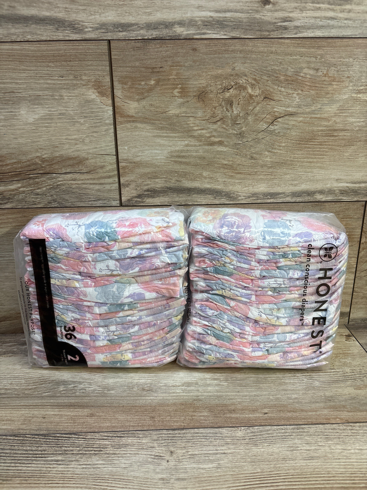 NEW Honest Clean Conscious Diapers Size 2 36ct