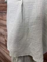 Isabel Maternity Muslin Shirt & Joggers 2pc Set Green sz Medium