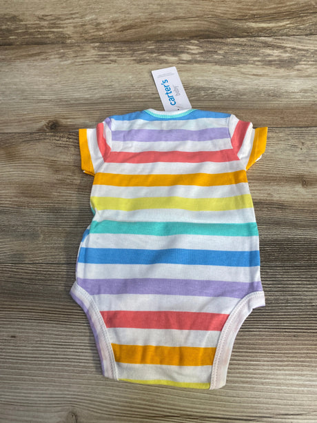 NEW Carter`s Striped Bodysuit White sz 3m - Me n Mommy To Be