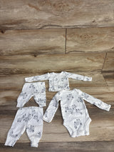 Just One You 4pc Sheep Shirt & Bodysuit Set White sz Newborn